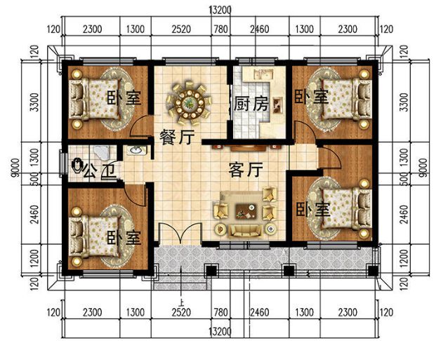 杏彩体育装饰设计室内设计图片效果图平房设计图及效果图室内设计：实用与美感的完美融