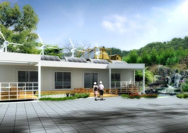 杏彩体育装饰设计建筑设计室内效果图平房设计效果图:展现简约与舒适的居住空间