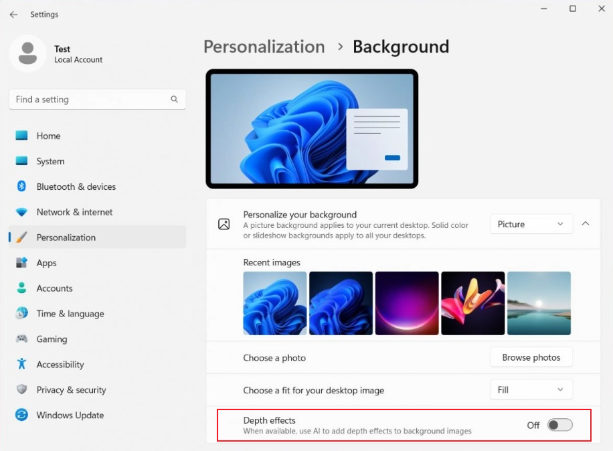 杏彩体育Windows 11惊现AI壁纸特性：让桌面更立体动态！