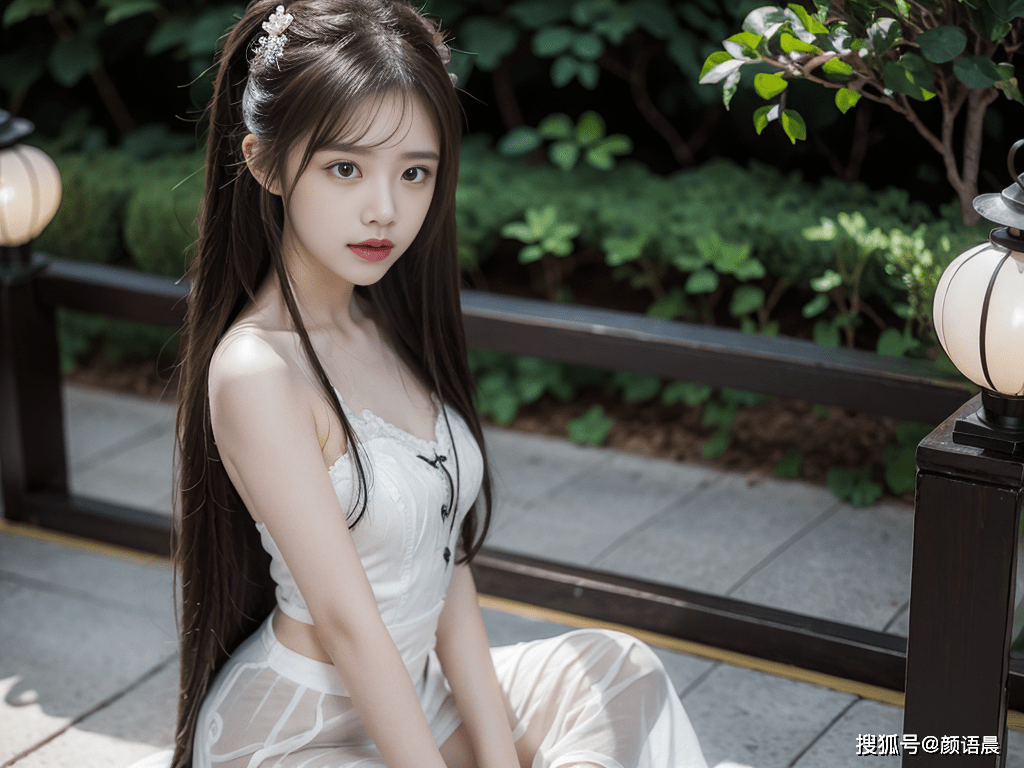 杏彩体育，高清美女壁纸身穿露肩古风汉服的仙女姐妹花